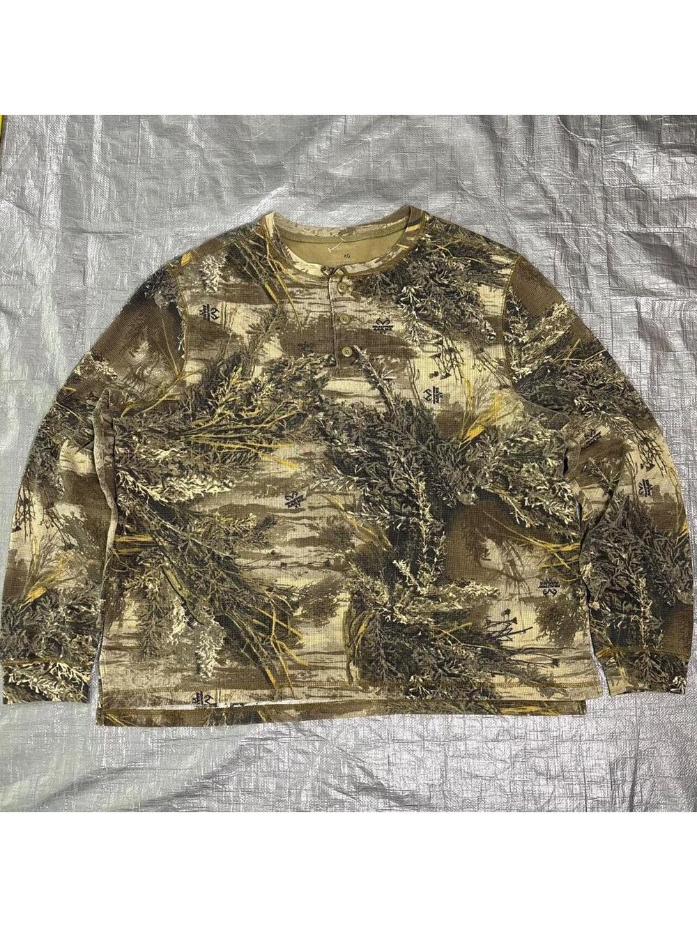 Y2K Real Tree Camo Waffle Thermal
